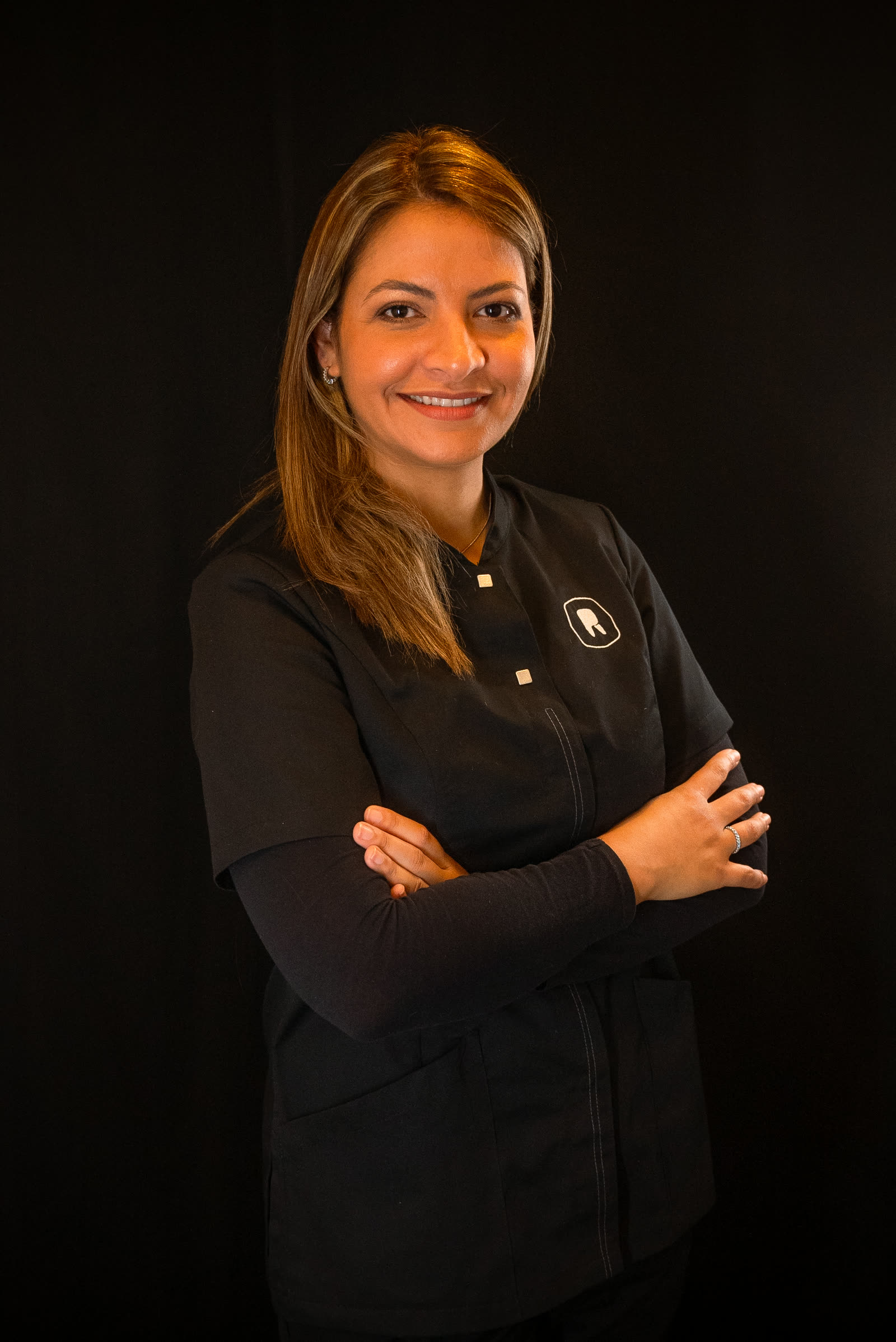 Retrato de estudio del equipo clínico de Rodium Dental